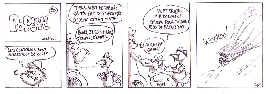 Dessin, BD : Popeye : Hommage posthume