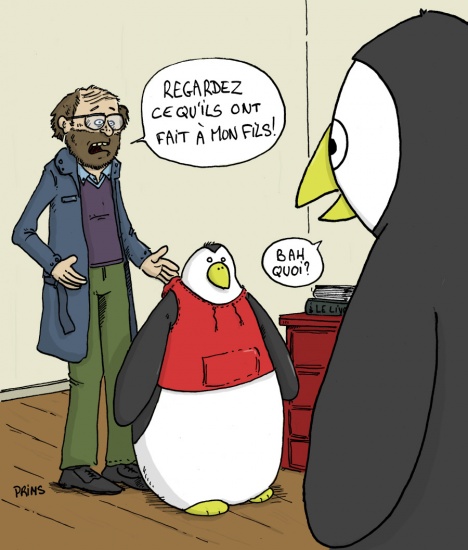 Dessin, BD : Mon fils est un pingouin