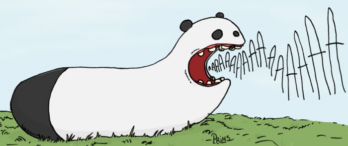 Dessin, BD : Panda limace gémissant