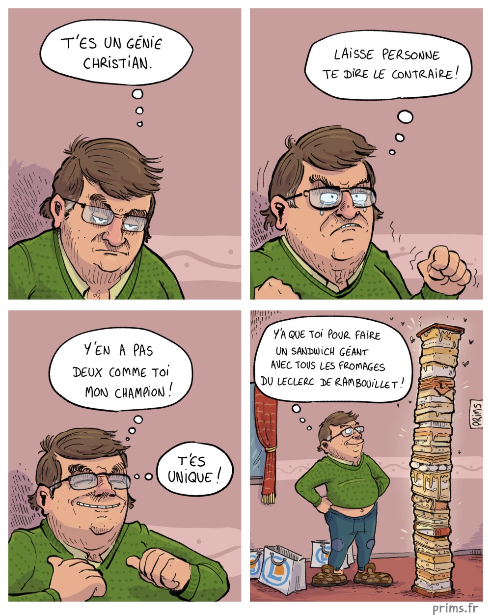 BD humour : Cet homme est un g&eacute;nie