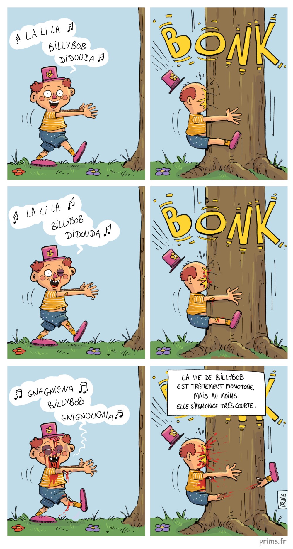 BD humour : La la la la li la la