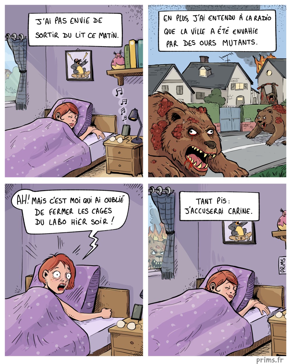 Dessin, BD : Sortir du lit