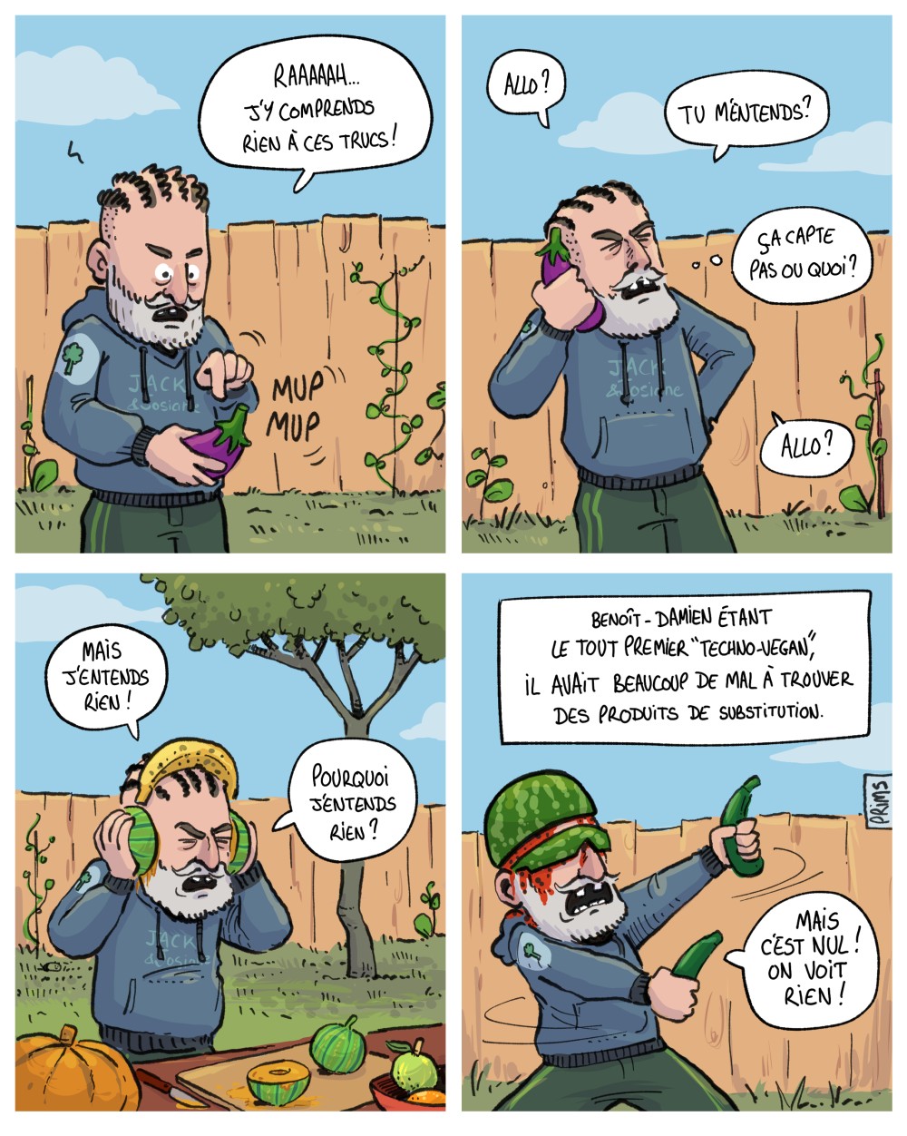 Dessin, BD : Techno-Vegan