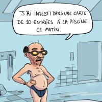 Requin dans la piscine